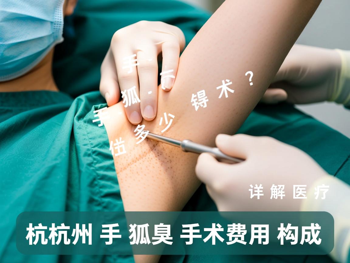 杭州狐臭手术得多少钱？详解杭州狐臭手术费用构成