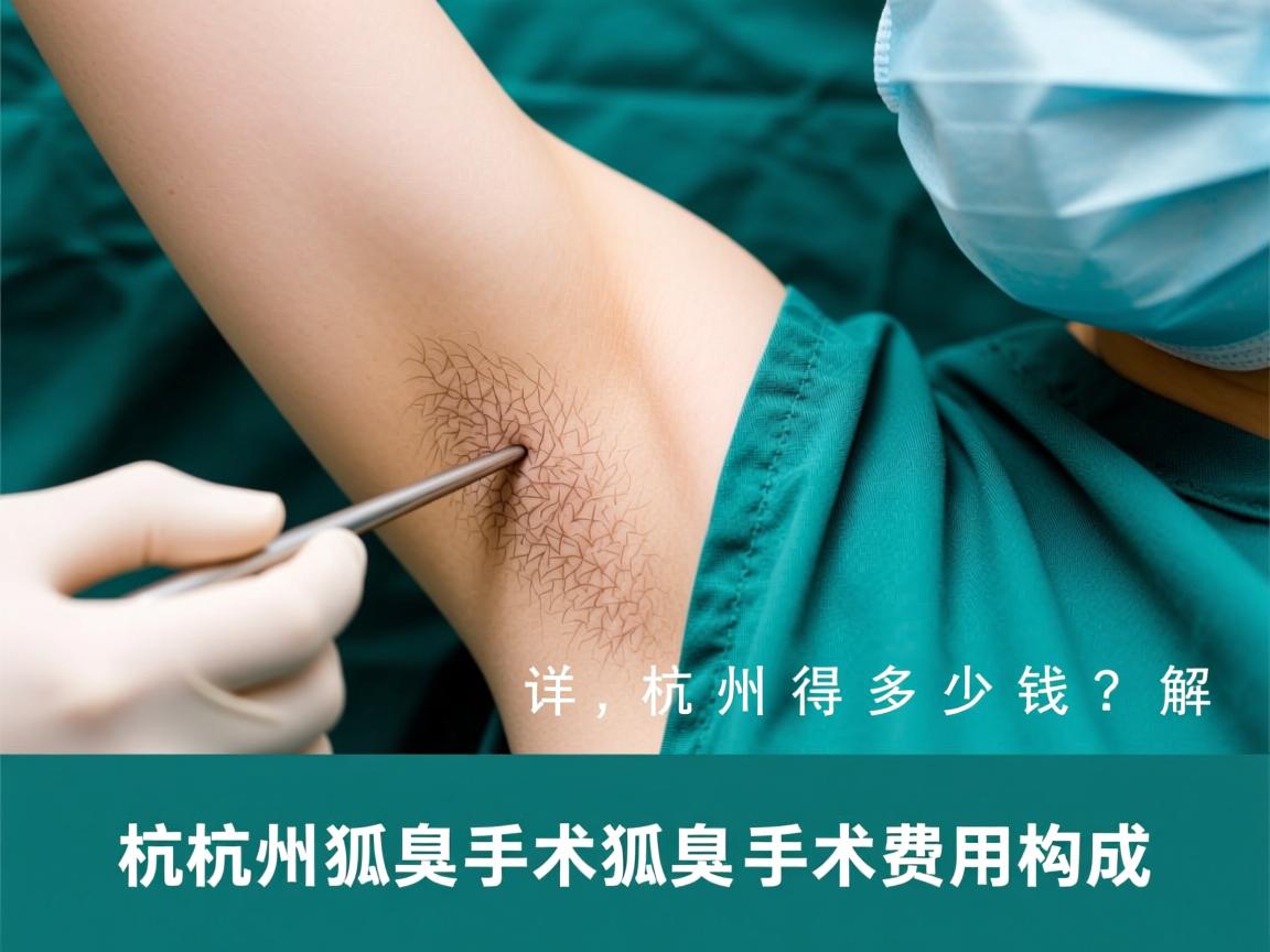 杭州狐臭手术得多少钱？详解杭州狐臭手术费用构成