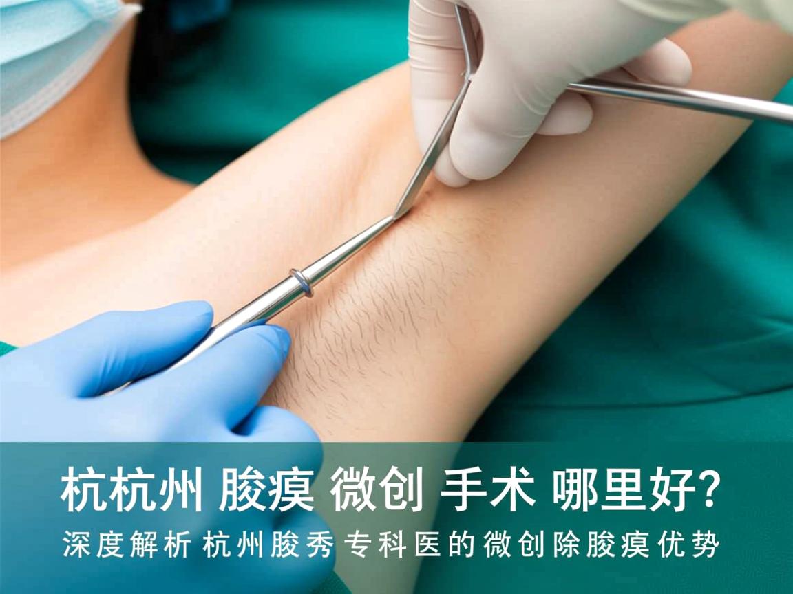 杭州腋臭微创手术哪里好？深度解析杭州腋秀专科的微创除腋臭优势