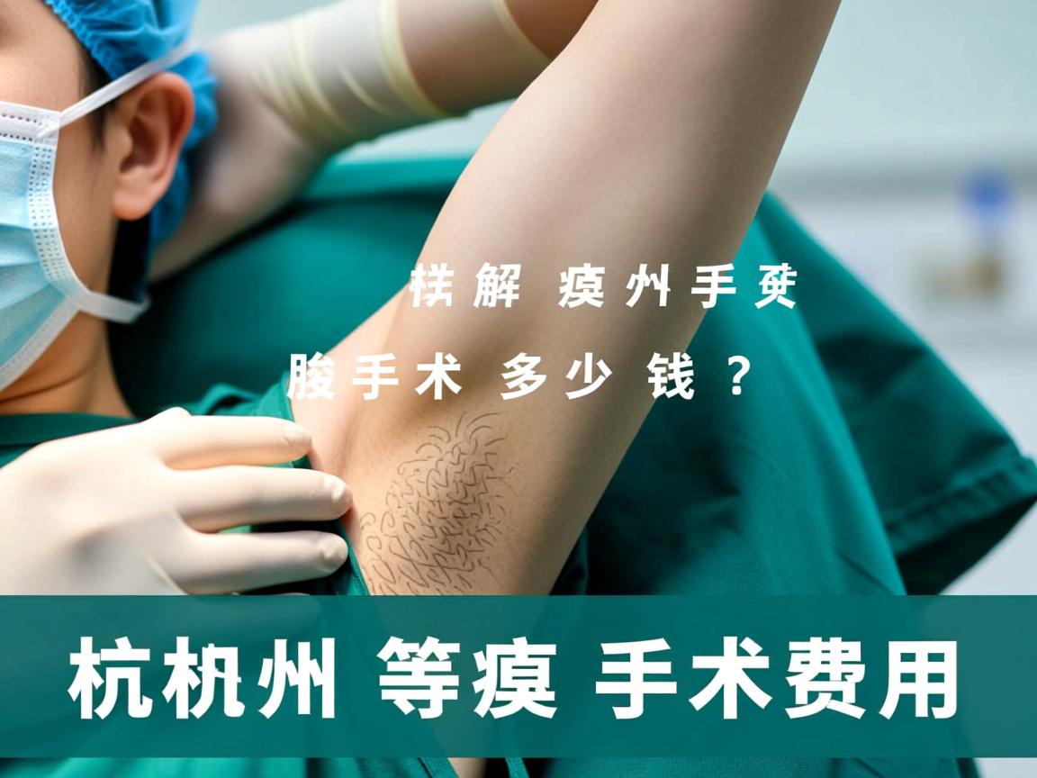 杭州腋臭手术多少钱?详解杭州腋臭手术费用 杭州腋臭手术多少钱?详解杭州腋臭手术费用