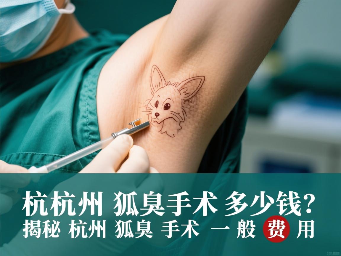 杭州狐臭手术多少钱？揭秘杭州狐臭手术一般费用