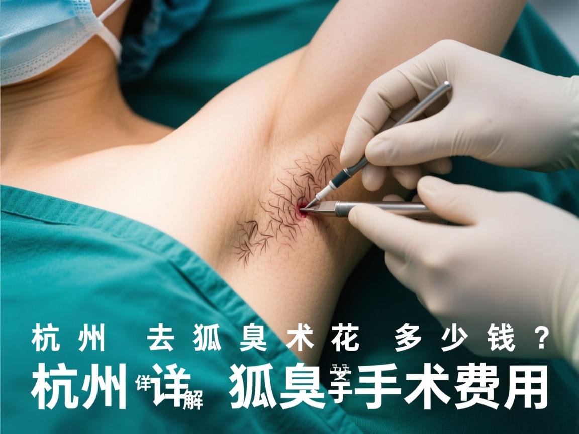 杭州去狐臭手术要花多少钱？详解杭州狐臭手术费用