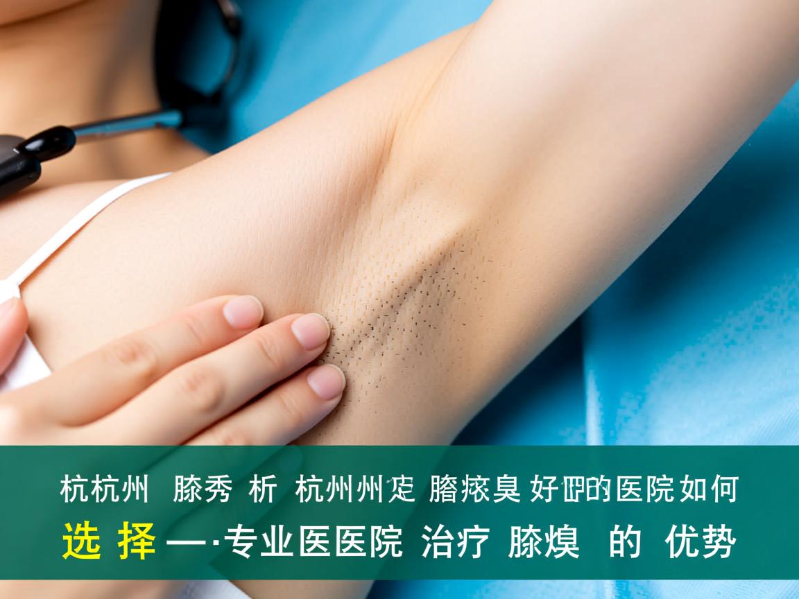 杭州腋秀解析，杭州治疗腋臭好的医院如何选择，专业医院治疗腋臭的优势