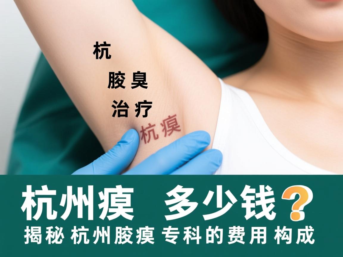 杭州腋臭治疗多少钱？揭秘杭州腋臭专科的费用构成