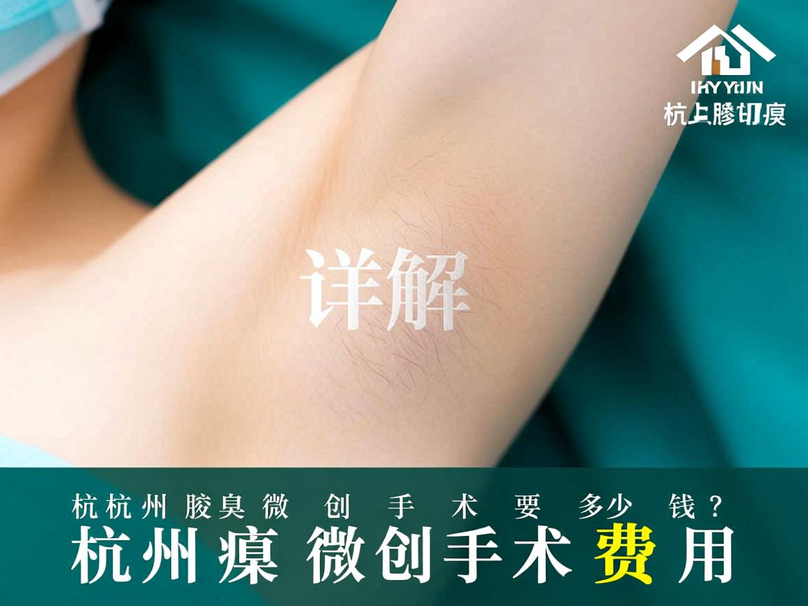 杭州腋臭微创手术要多少钱？详解杭州腋臭微创手术费用