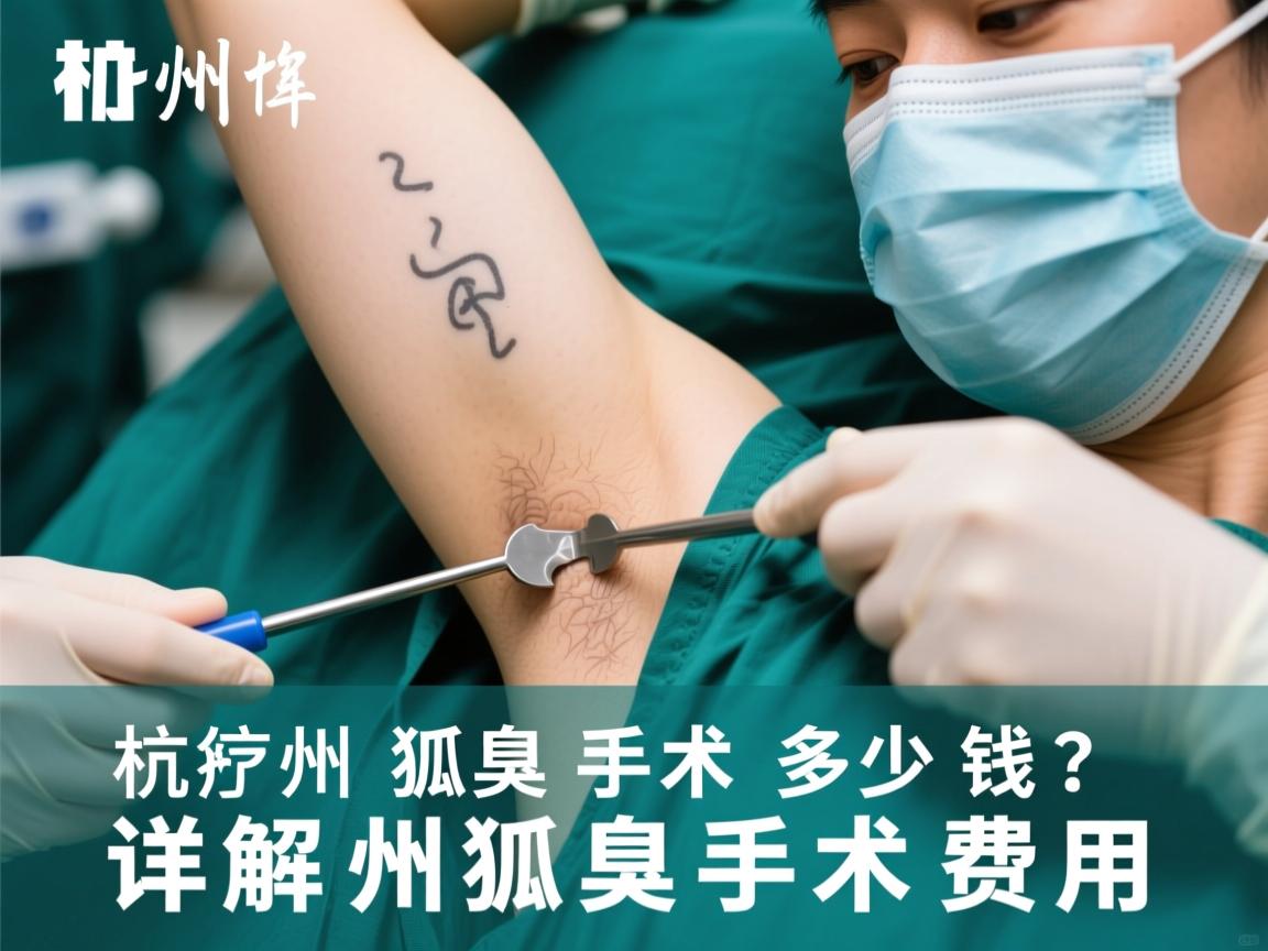 杭州狐臭手术多少钱？详解杭州狐臭手术费用
