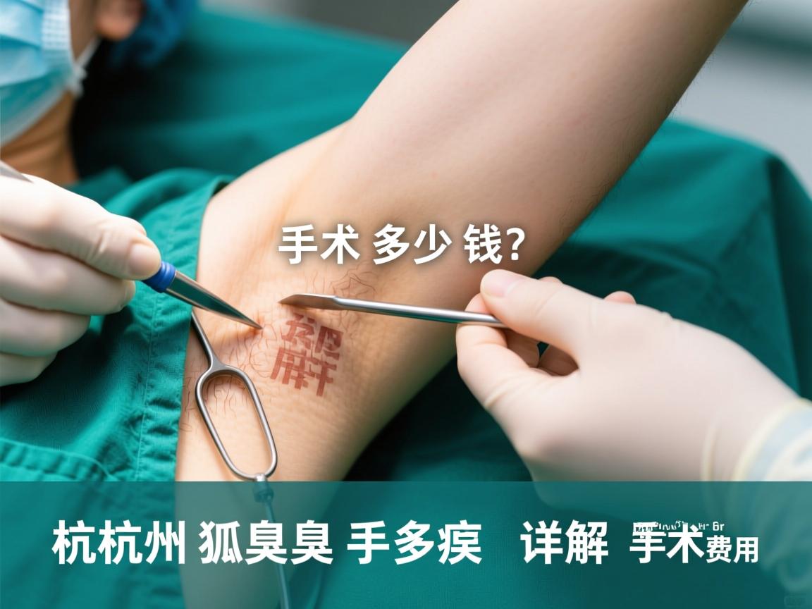 杭州狐臭手术多少钱？详解杭州狐臭手术费用