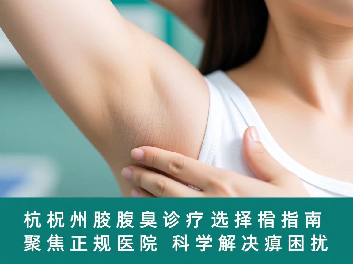 杭州腋臭诊疗选择指南，聚焦正规医院，科学解决腋臭困扰