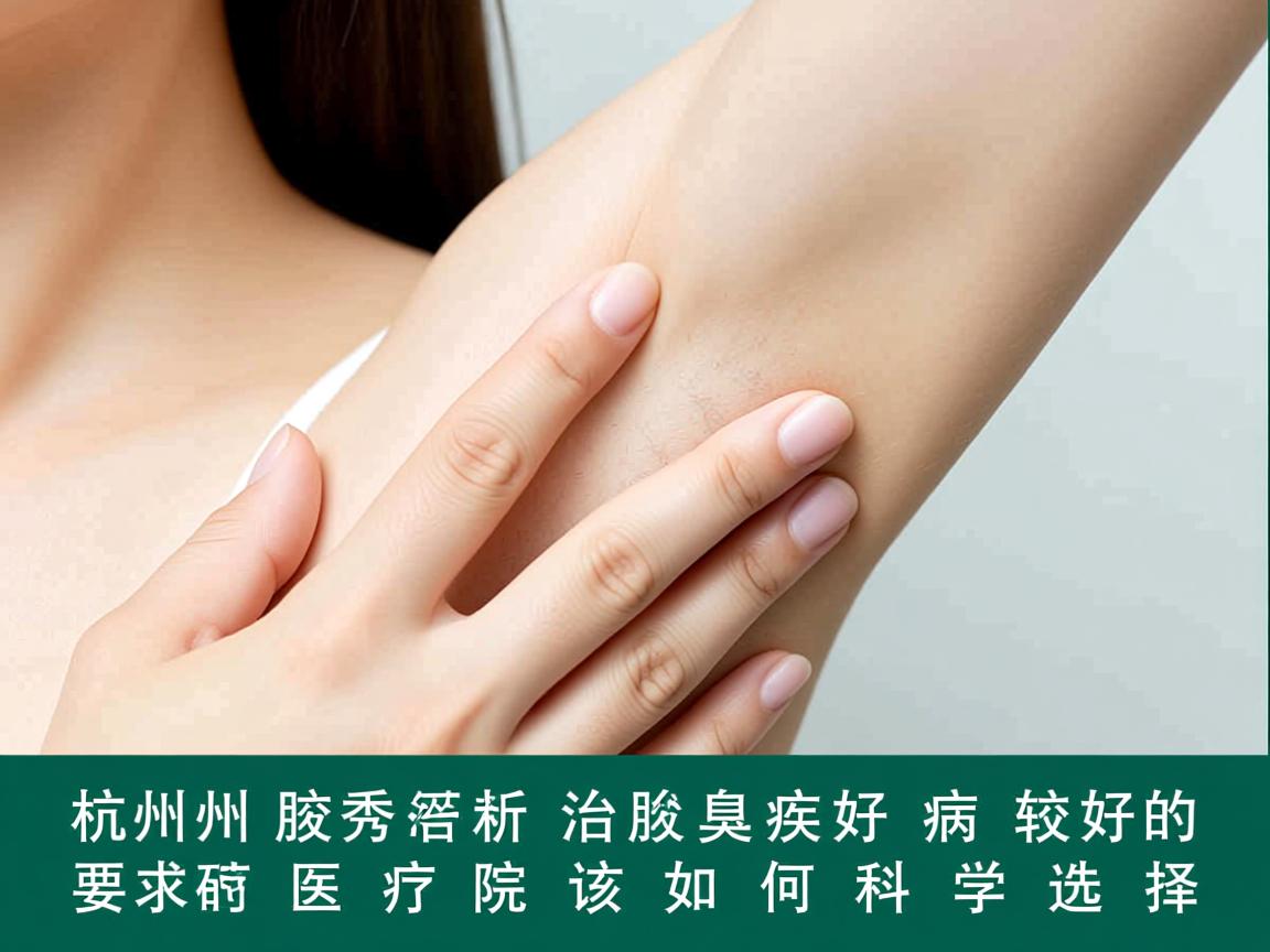 杭州腋秀解析，杭州治疗腋臭疾病较好的医院该如何科学选择