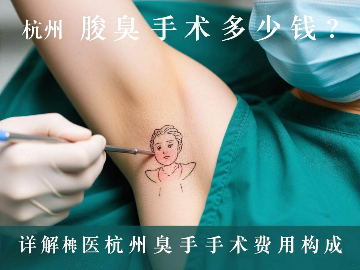 杭州腋臭手术多少钱？详解杭州腋臭手术费用构成
