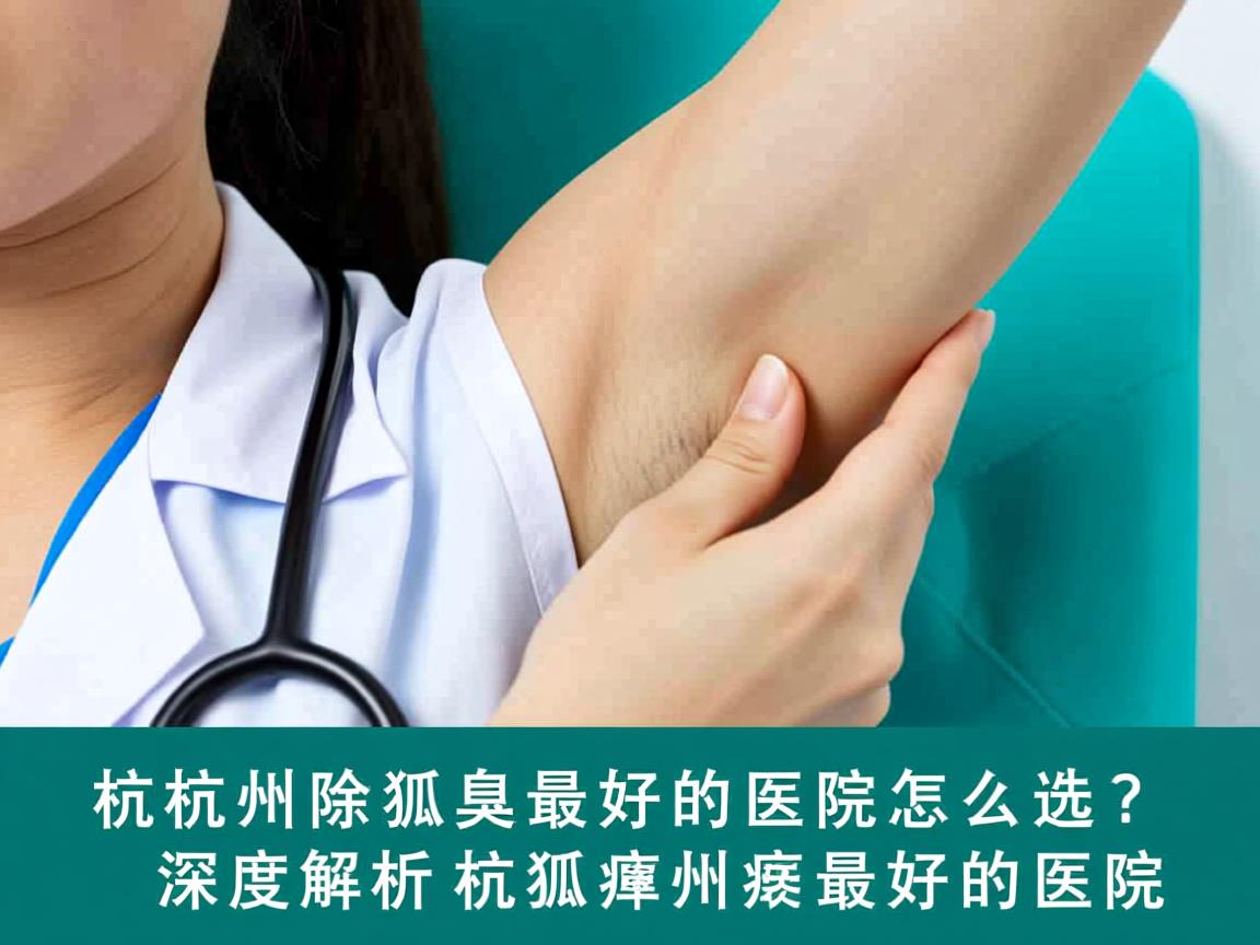 杭州除狐臭最好的医院怎么选？深度解析杭州除狐臭最好的医院