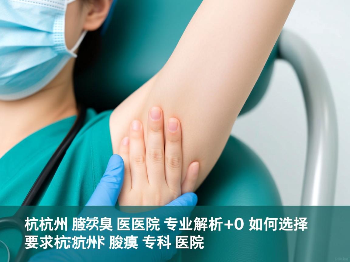 杭州腋臭医院专业解析，如何选择杭州腋臭专科医院