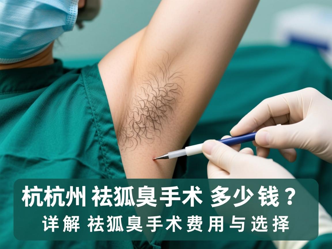 杭州祛狐臭手术多少钱？详解祛狐臭手术费用与选择