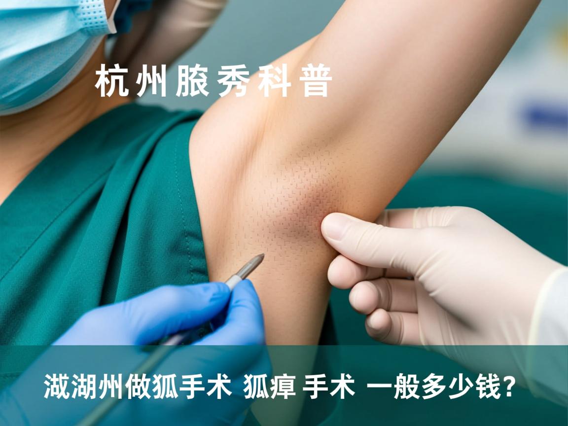 杭州腋秀科普，在湖州做狐臭手术，狐臭手术一般多少钱？