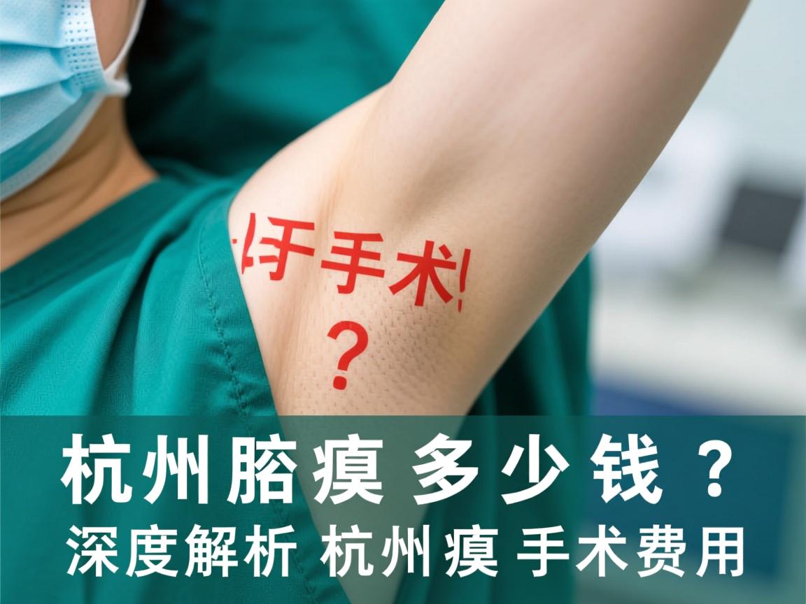 杭州腋臭手术多少钱？深度解析杭州腋臭手术费用