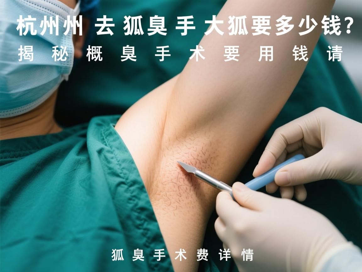 杭州去狐臭手术大概要多少钱？揭秘狐臭手术费用详情