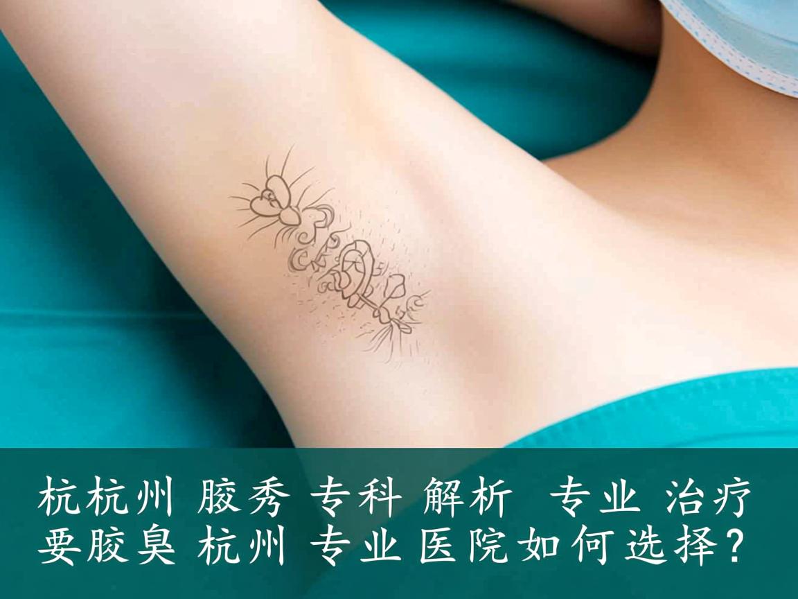 杭州腋秀专科解析，专业治疗腋臭，杭州专业医院如何选择？
