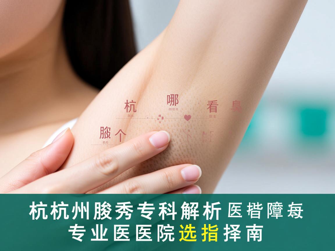 杭州腋秀专科解析，杭州哪个医院看腋下比较好，专业医院选择指南