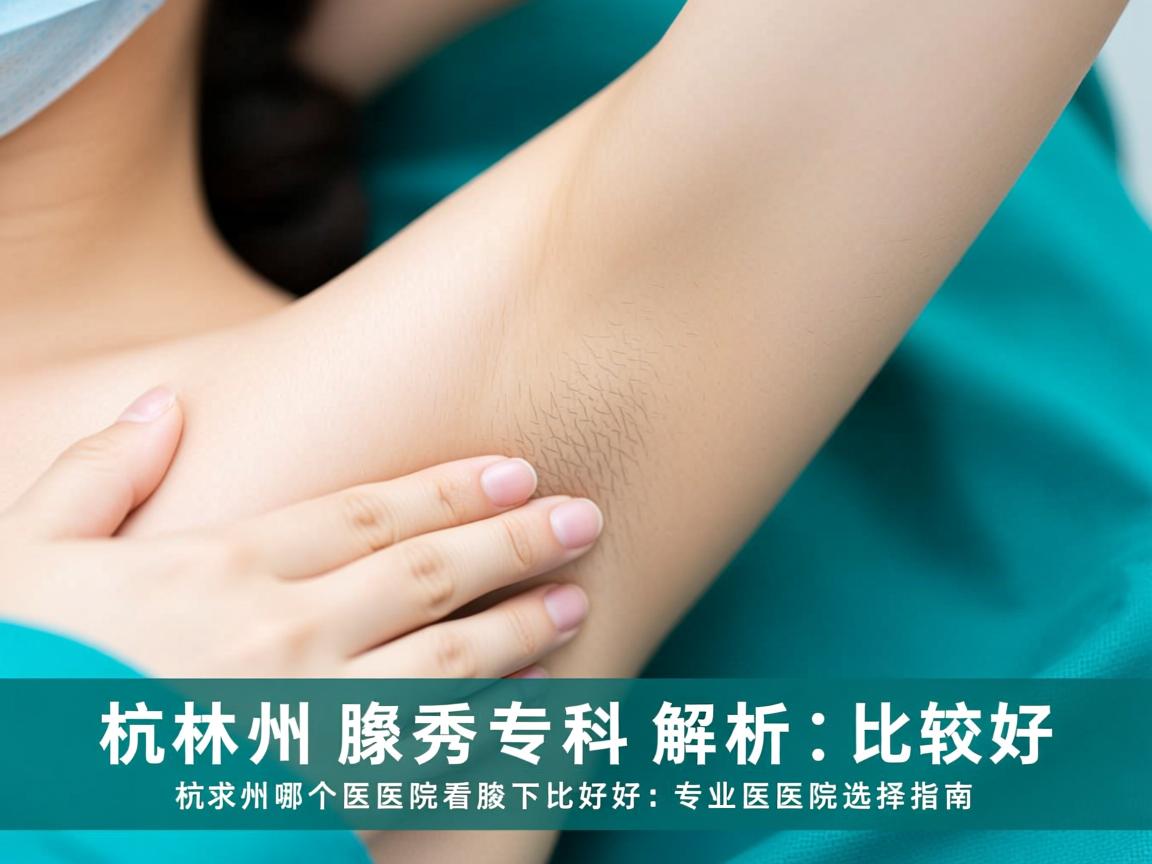 杭州腋秀专科解析，杭州哪个医院看腋下比较好，专业医院选择指南