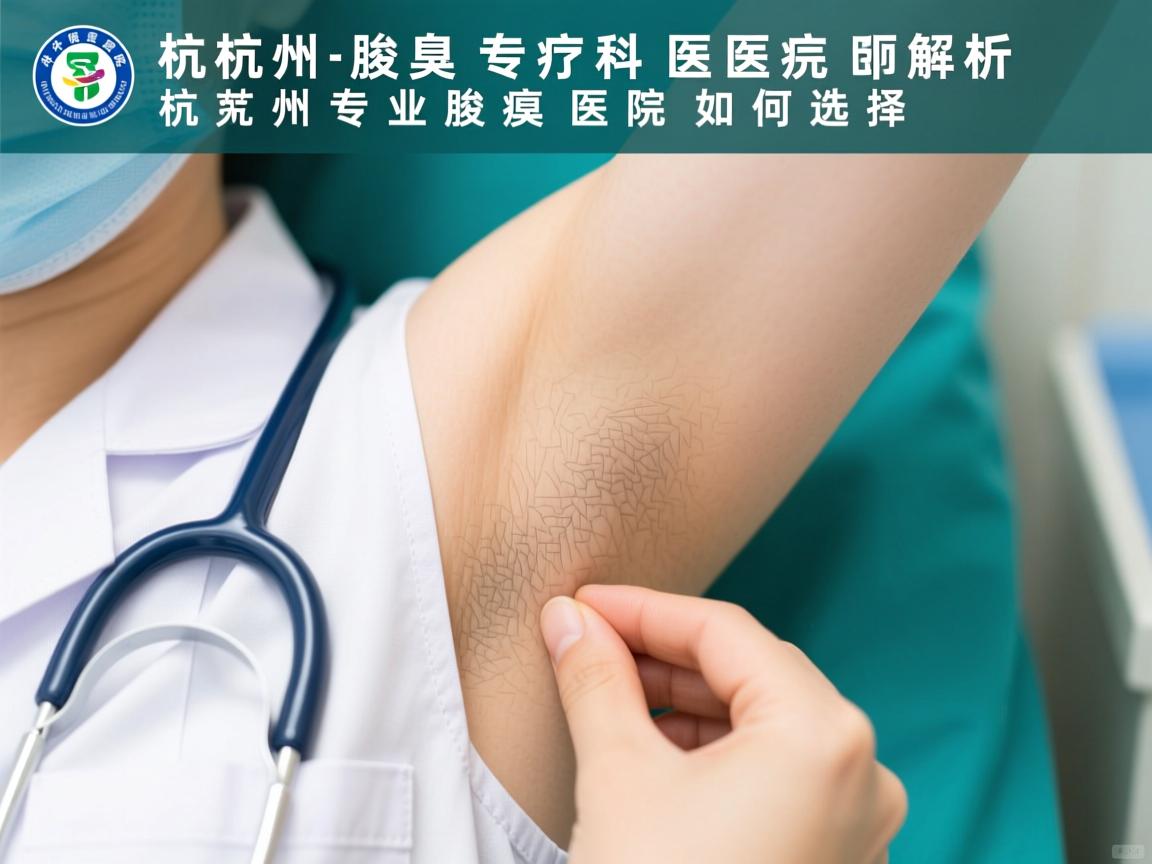 杭州腋臭专科医院解析，杭州专业腋臭医院如何选择