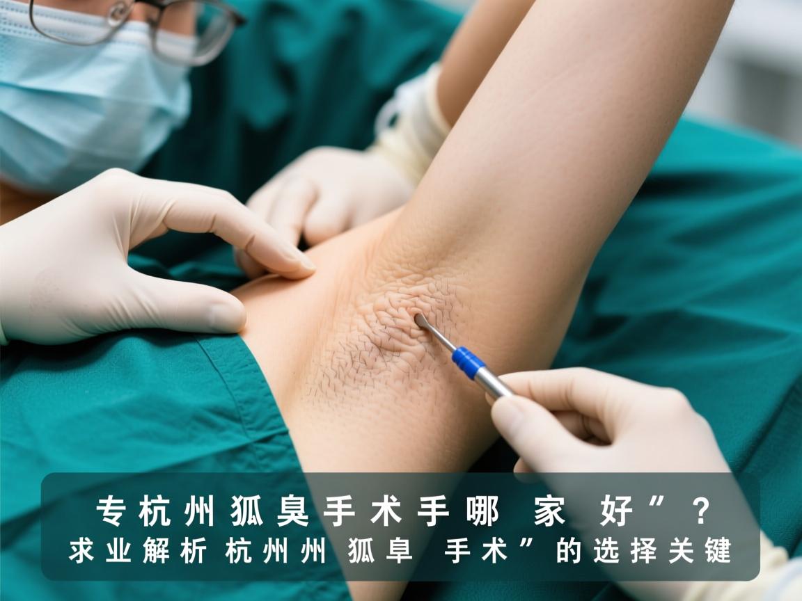 杭州狐臭手术哪家好？专业解析杭州狐臭手术的选择关键