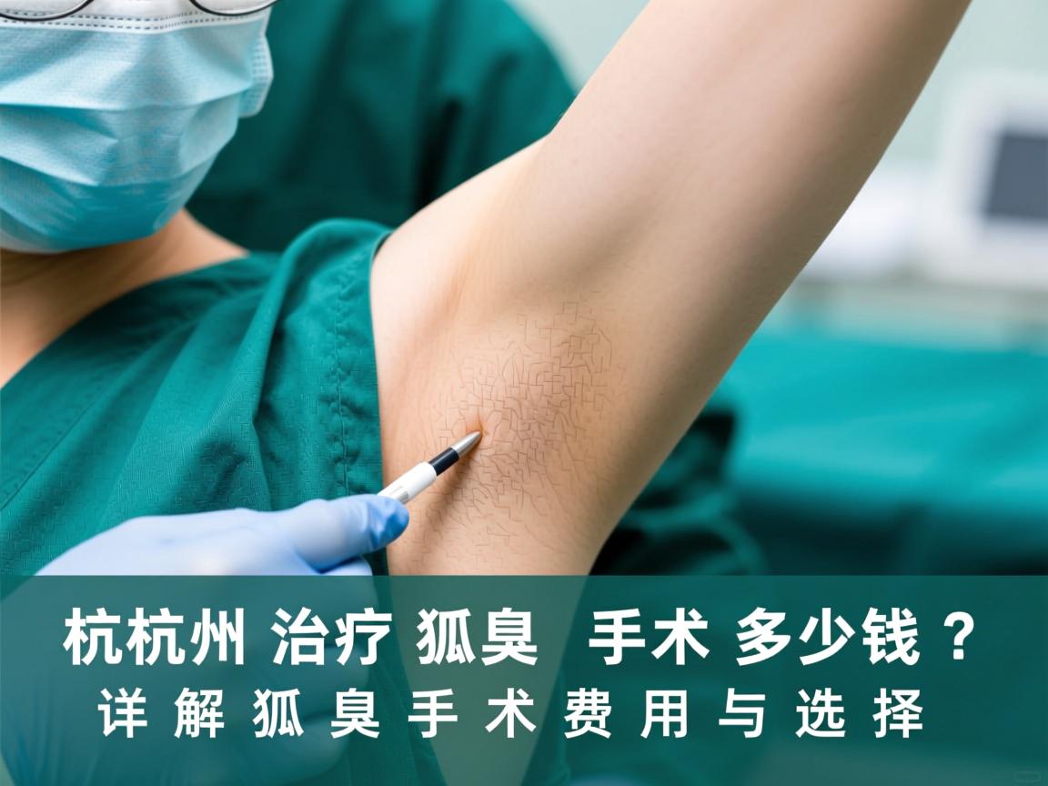 杭州治疗狐臭手术多少钱？详解狐臭手术费用与选择