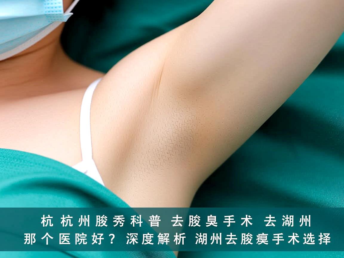 杭州腋秀科普，去腋臭手术去湖州那个医院好？深度解析湖州去腋臭手术选择