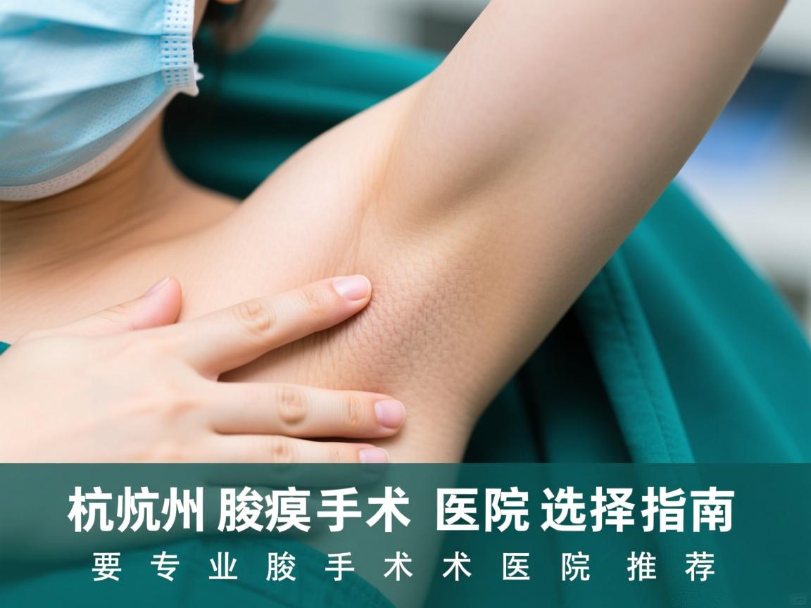 杭州腋臭手术医院选择指南，专业腋臭手术医院推荐