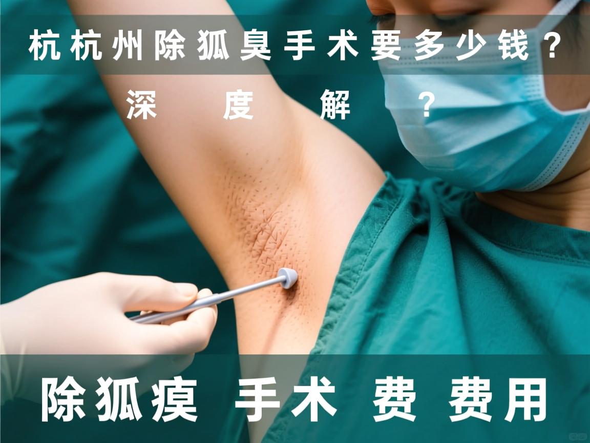 杭州除狐臭手术要多少钱？深度解析除狐臭手术费用