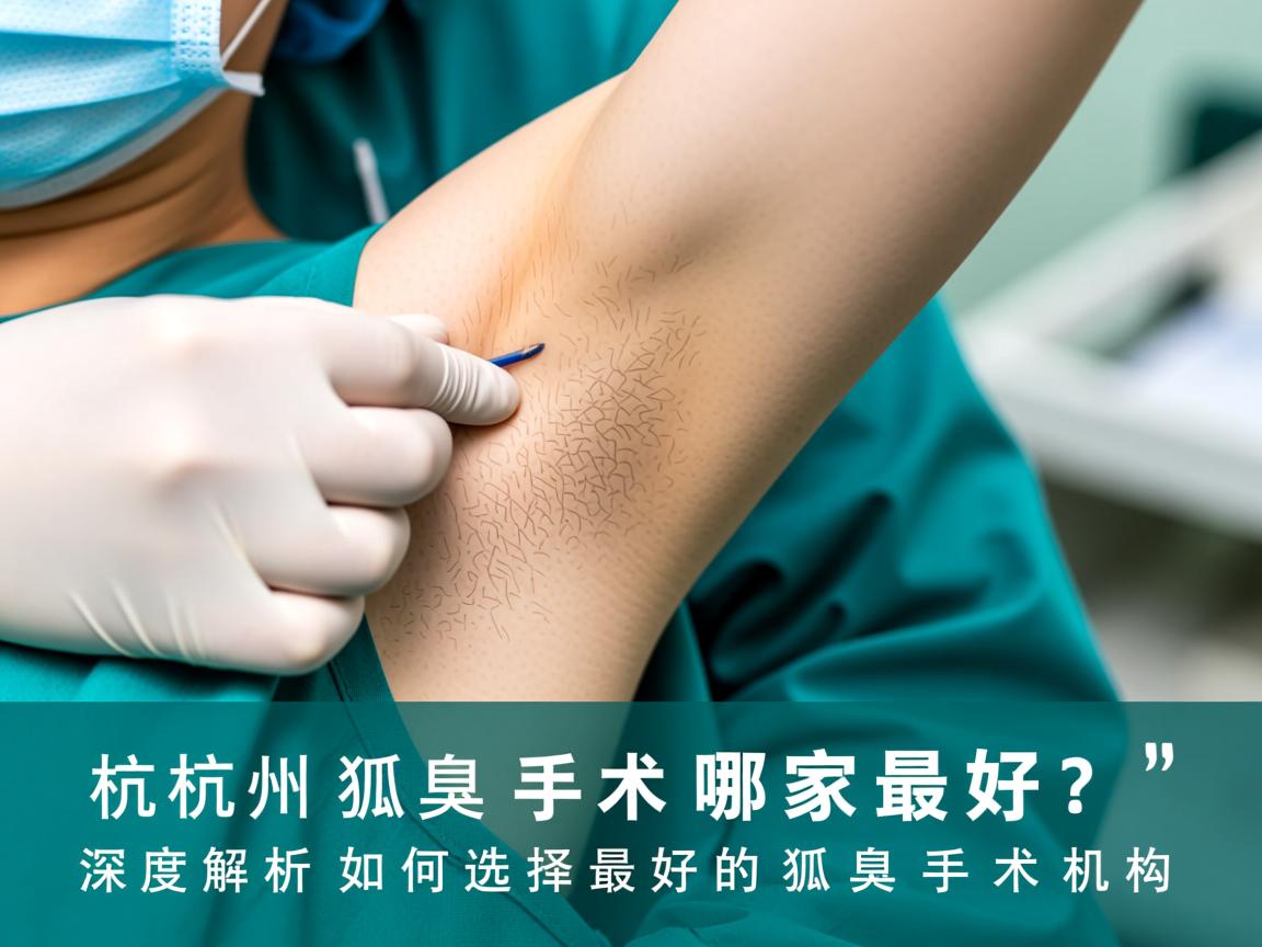杭州狐臭手术哪家最好？深度解析如何选择最好的狐臭手术机构