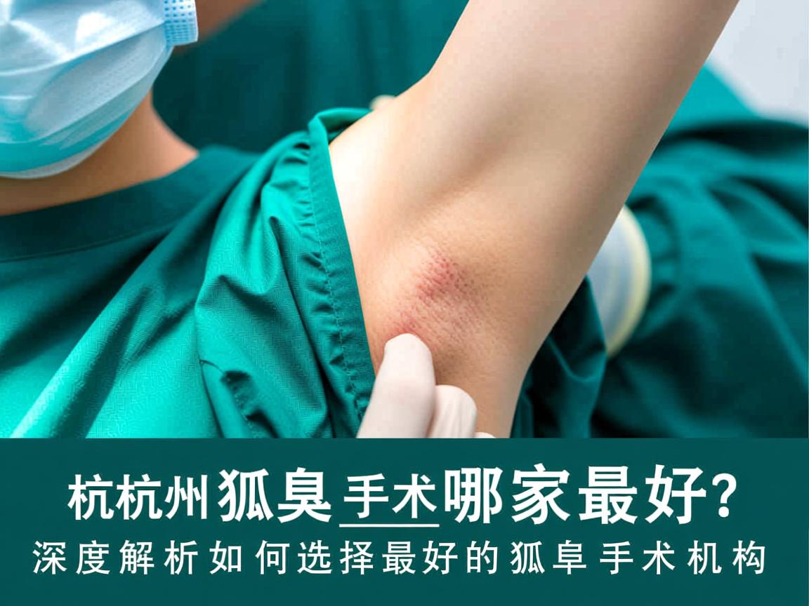 杭州狐臭手术哪家最好？深度解析如何选择最好的狐臭手术机构