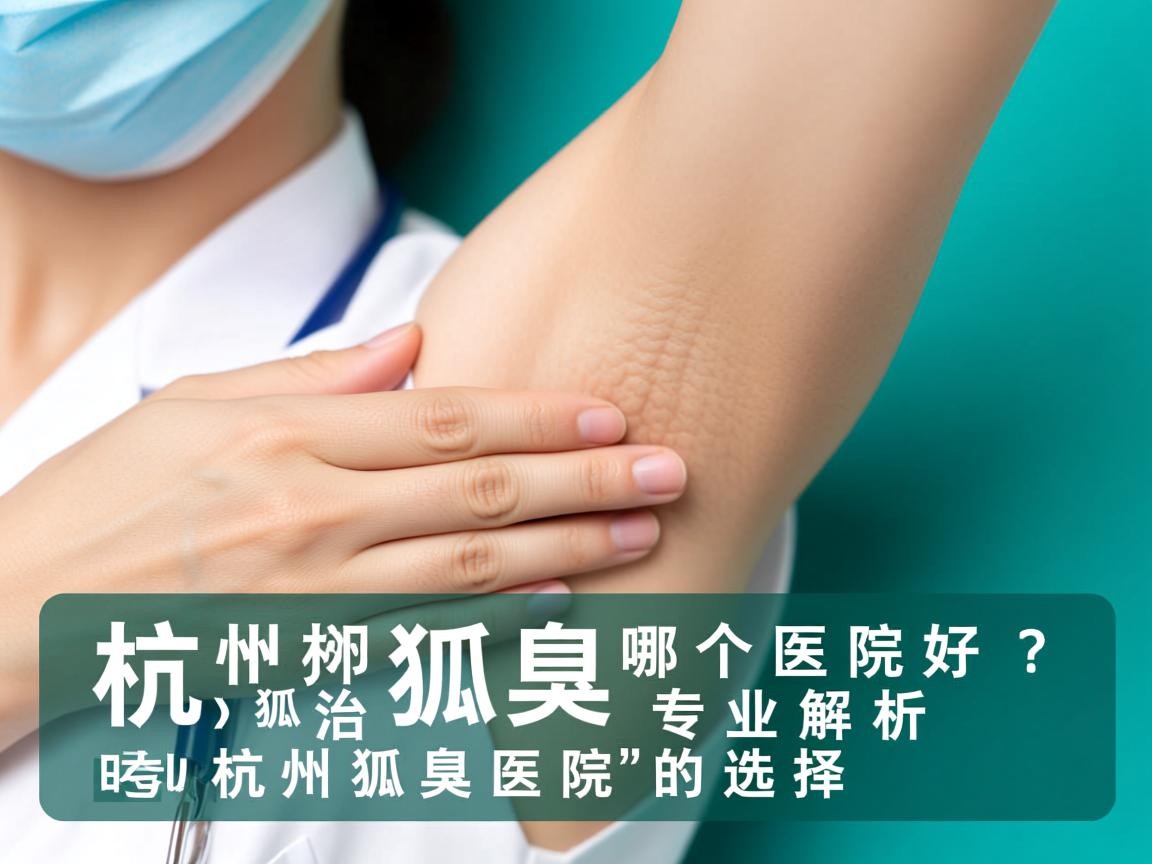 杭州治狐臭哪个医院好？专业解析杭州狐臭医院的选择
