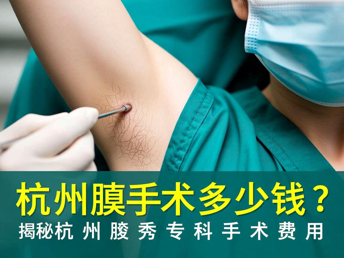 杭州腋臭手术多少钱？揭秘杭州腋秀专科手术费用