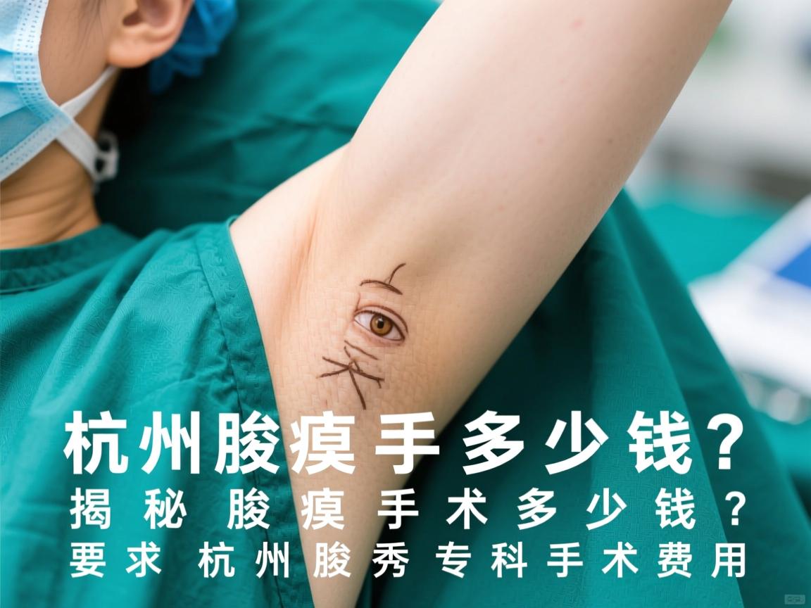 杭州腋臭手术多少钱？揭秘杭州腋秀专科手术费用