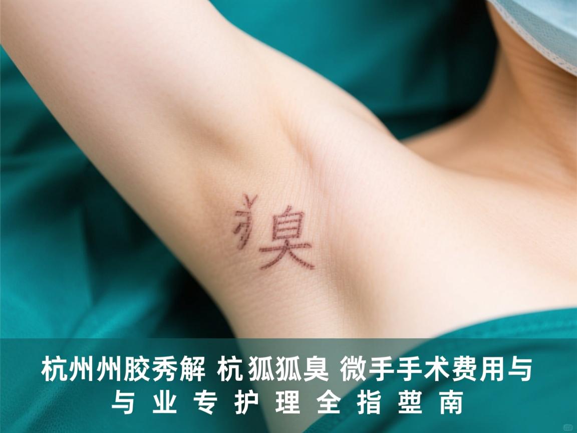 杭州腋秀解析，杭州狐臭微创手术费用与专业护理全指南