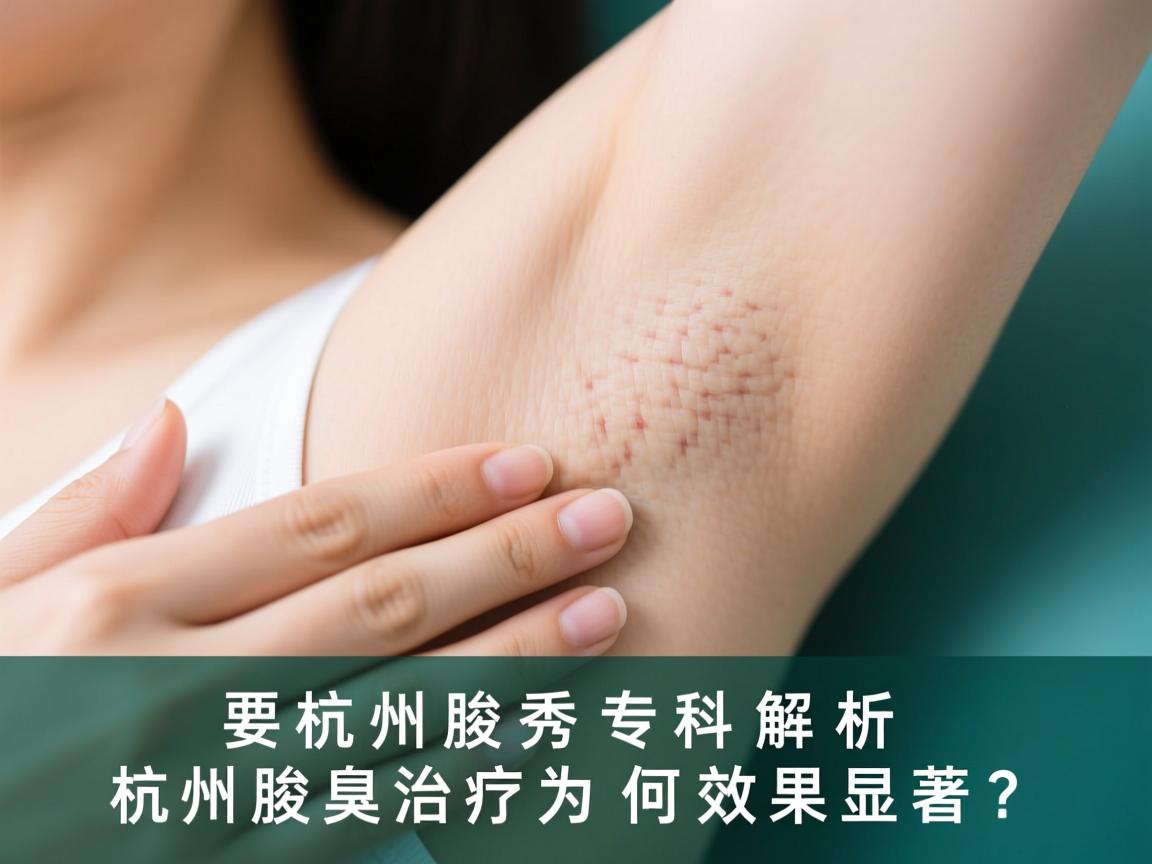 杭州腋秀专科解析，杭州腋臭治疗为何效果显著？