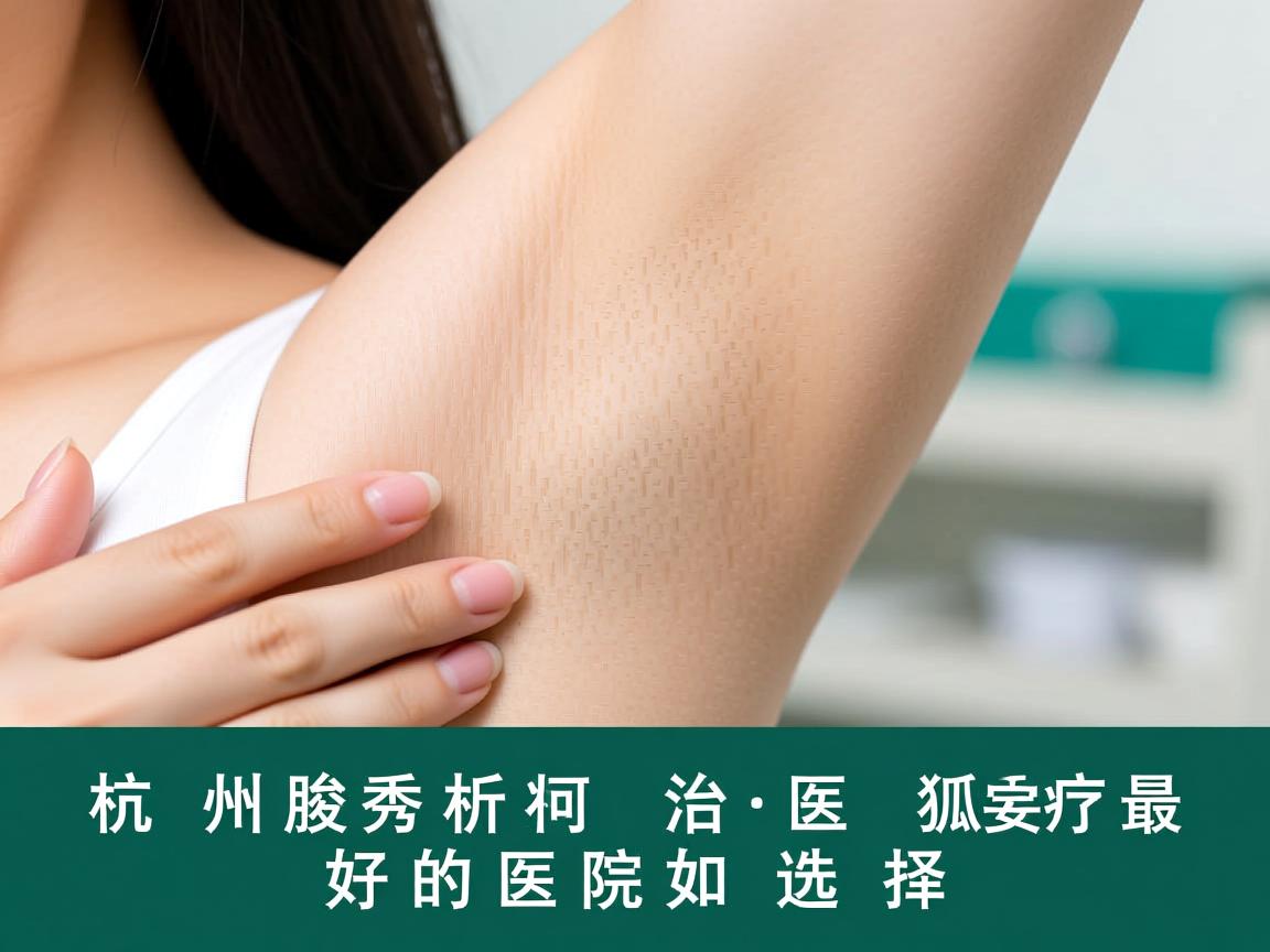 杭州腋秀解析，杭州治疗狐臭最好的医院如何选择