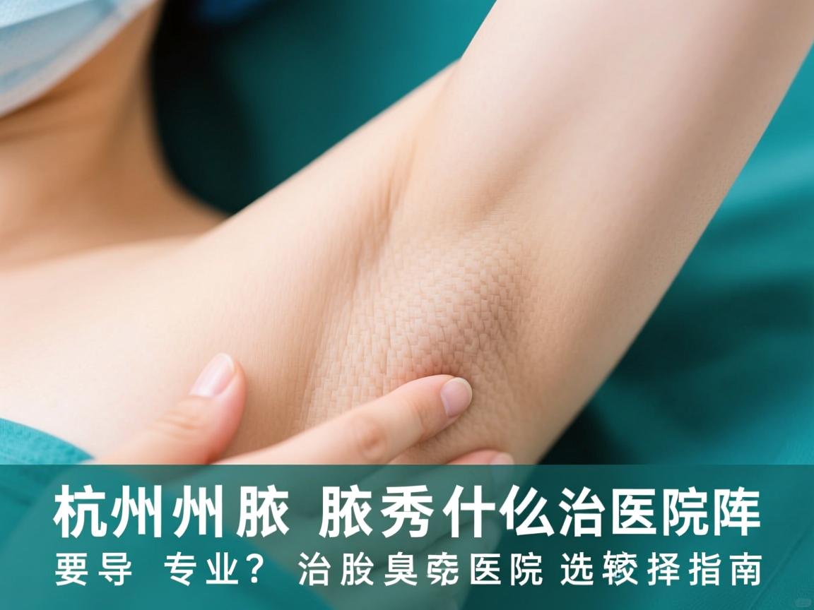 杭州腋秀解析，杭州什么医院治腋臭较专业？专业治腋臭医院选择指南
