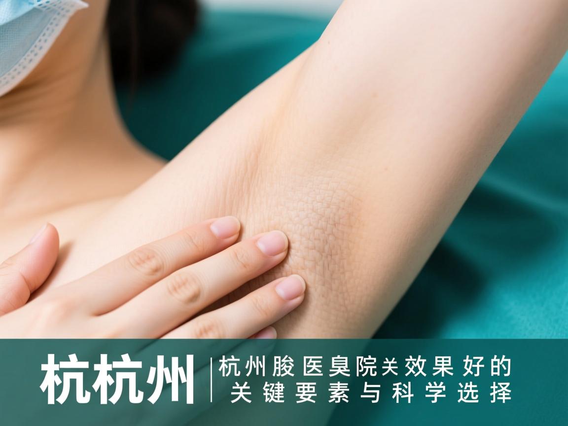 杭州腋秀解析，杭州腋臭医院效果好的关键要素与科学选择