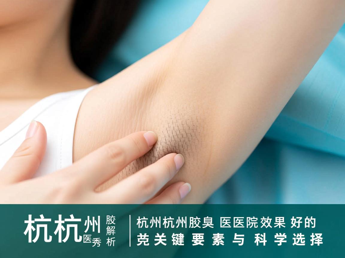 杭州腋秀解析，杭州腋臭医院效果好的关键要素与科学选择