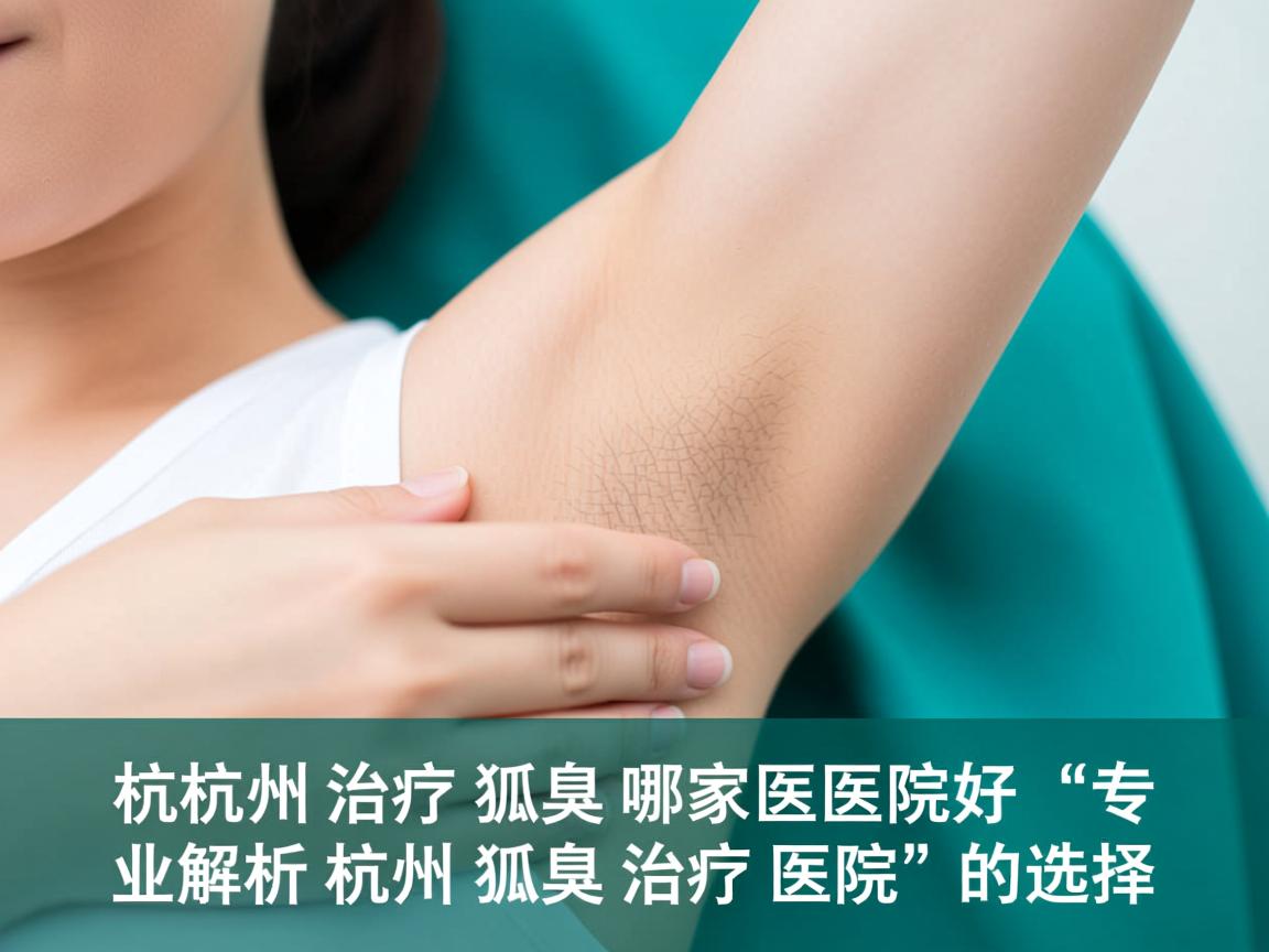 杭州治疗狐臭哪家医院好？专业解析杭州狐臭治疗医院的选择