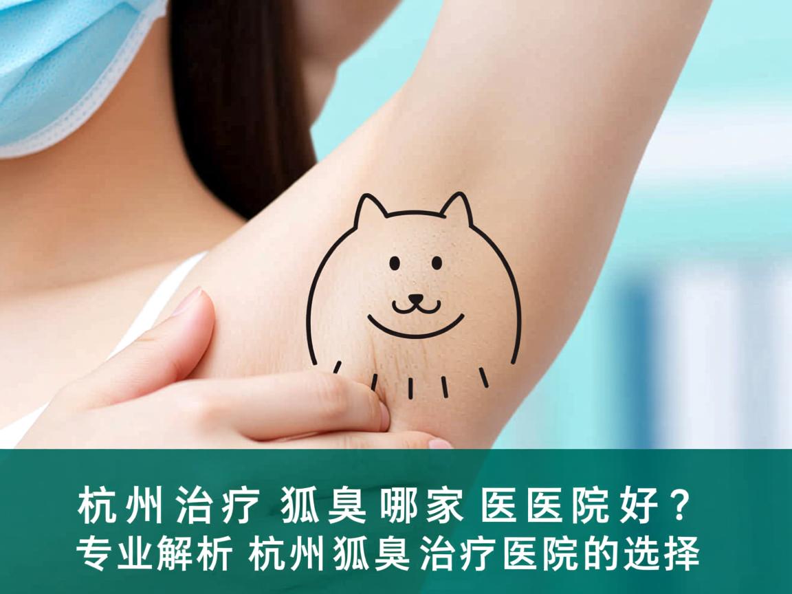 杭州治疗狐臭哪家医院好？专业解析杭州狐臭治疗医院的选择