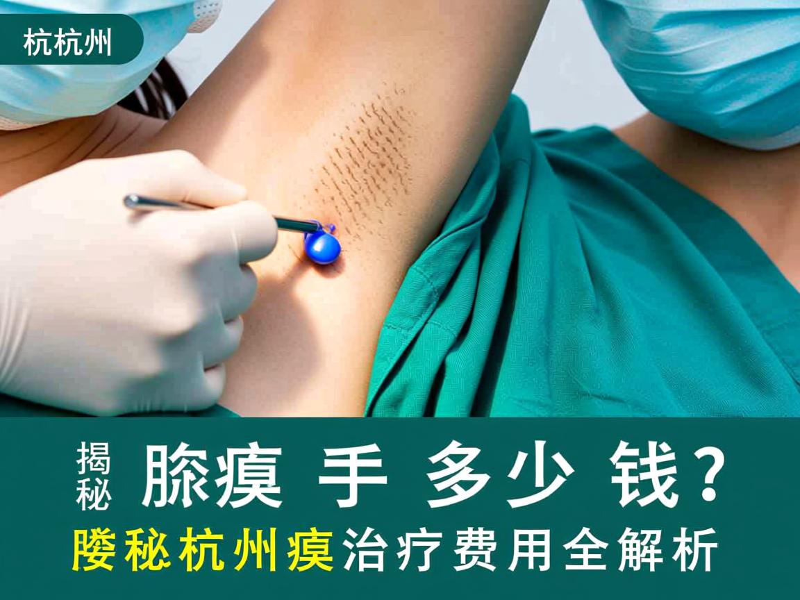 杭州腋臭手术多少钱？揭秘杭州腋臭治疗费用全解析