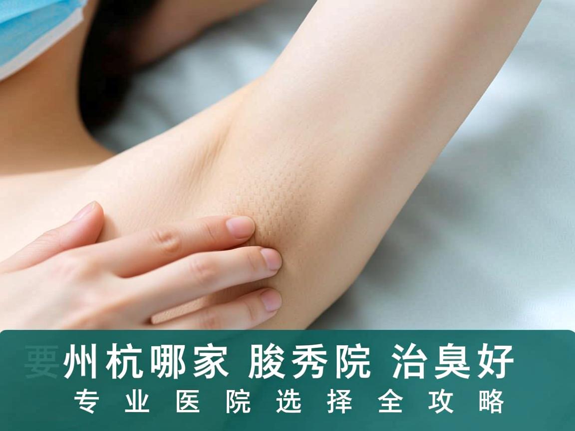 杭州腋秀解析，杭州哪家医院治腋臭好，专业医院选择全攻略