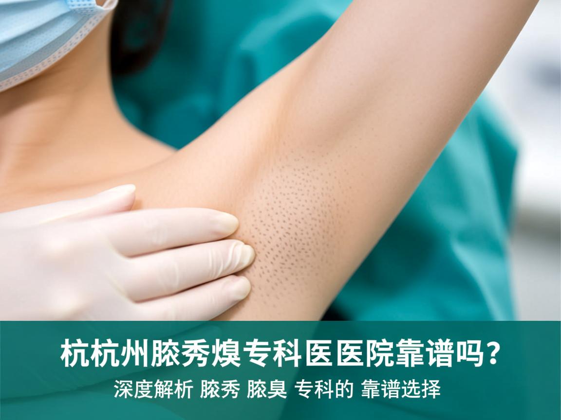 杭州腋秀腋臭专科医院靠谱吗？深度解析腋秀腋臭专科的靠谱选择