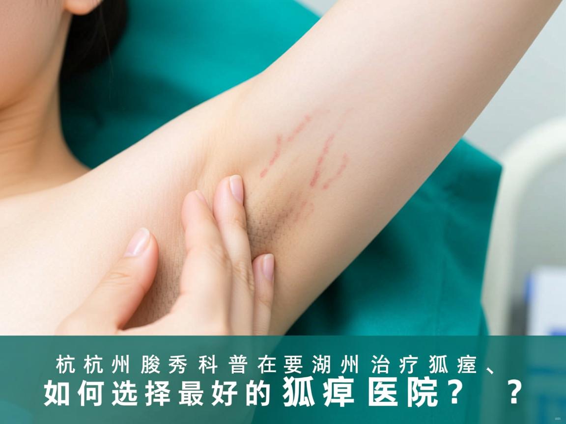 杭州腋秀科普，在湖州治疗狐臭，如何选择最好的狐臭医院？