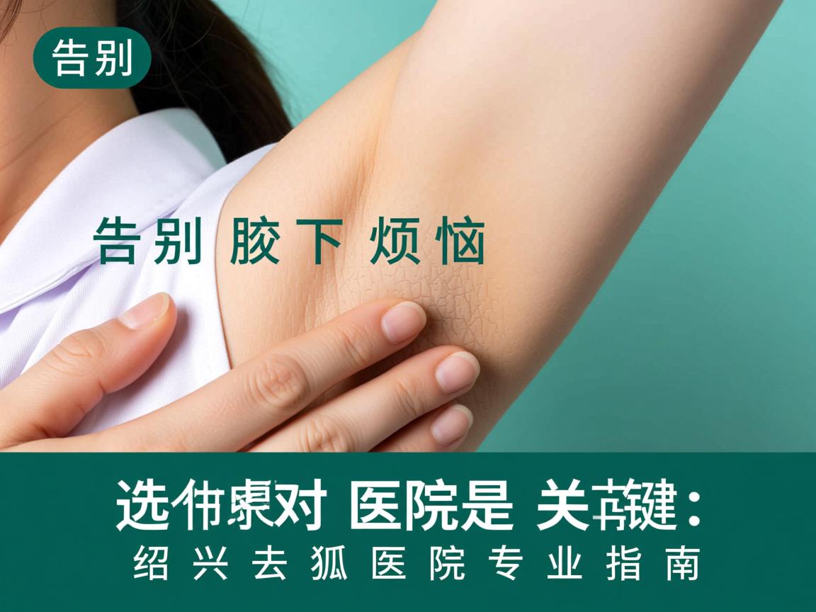 告别腋下烦恼，选对医院是关键，绍兴去狐臭医院专业指南