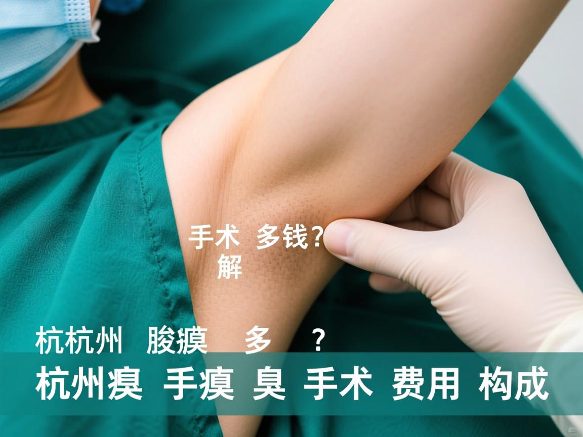 杭州腋臭手术多少钱？详解杭州腋臭手术费用构成