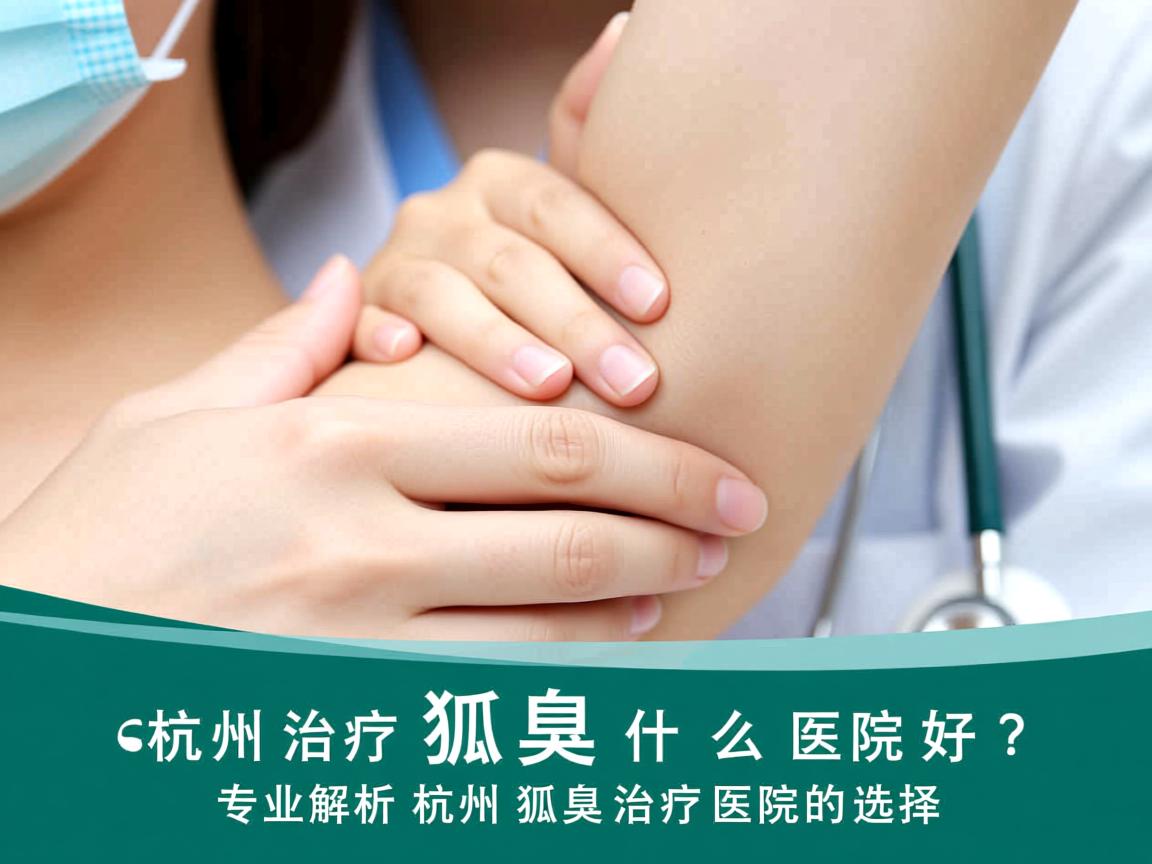杭州治疗狐臭什么医院好？专业解析杭州狐臭治疗医院的选择