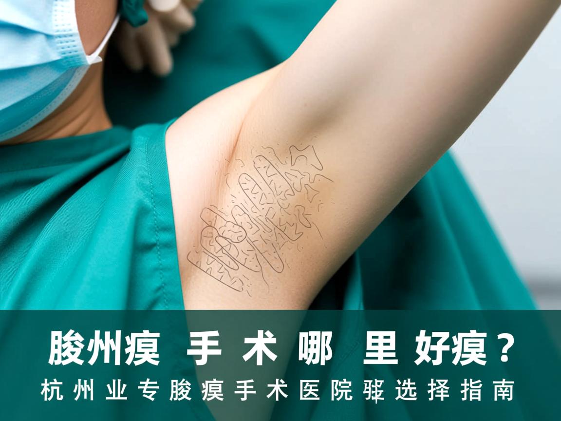 杭州腋臭手术哪里好？杭州专业腋臭手术医院选择指南